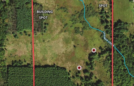 Clark County arial view of rural property